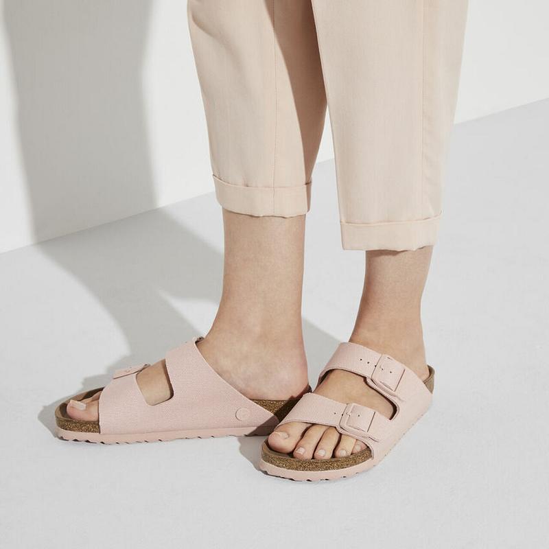 Birkenstock Vegan Soft Micro Fiber Arizona Dame Lyserød | DK 98LIS